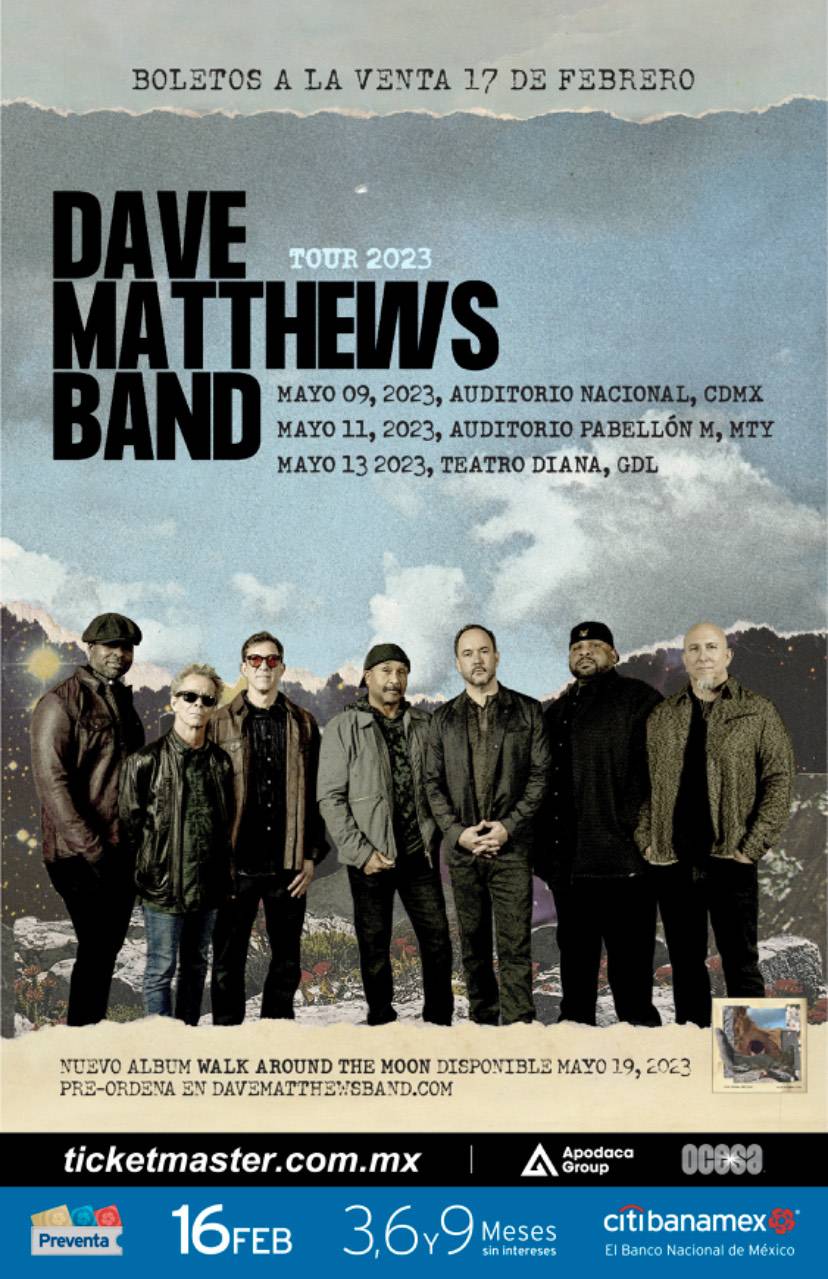DAVE MATTHEWS BAND ANUNCIA SU GIRA DE VERANO 2023