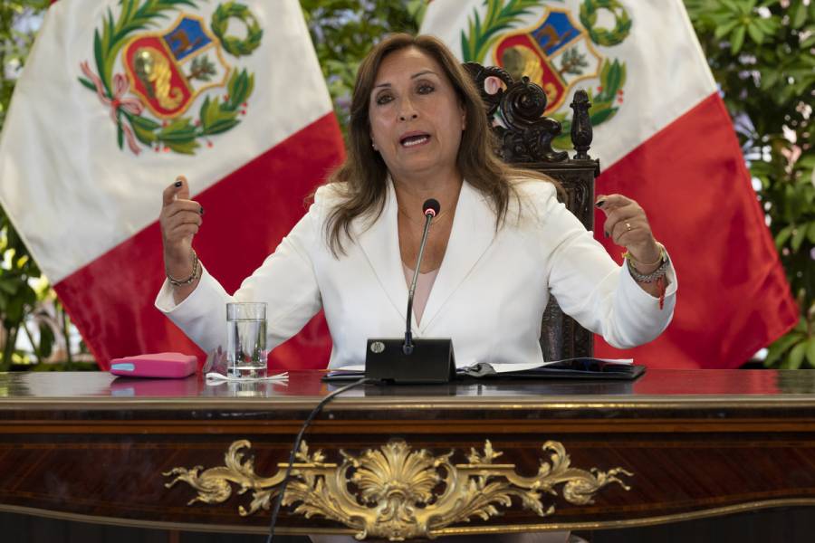 Dina Boluarte propone adelantar elecciones para 2023 en Perú