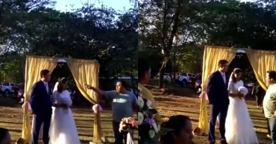 Te ibas a casar con mi hija: hombre irrumpe en boda de quien sería su futuro yerno