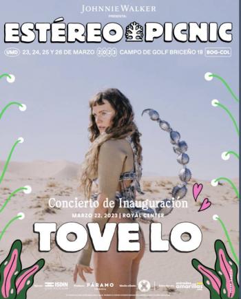 Tove Lo en el Concierto de Inauguración del Festival Estéreo Picnic 2023