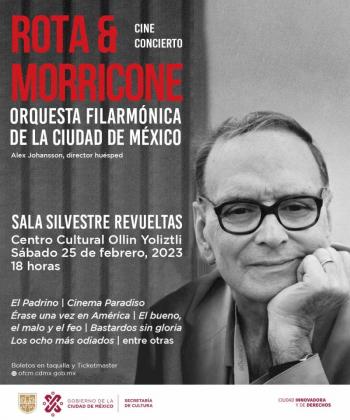 Cine concierto de Ennio Morricone & Nino Rota musicalizado por la Flarm&oacute;nica de la CDMX