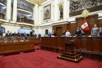Congreso de Per&uacute; reinicia sesi&oacute;n para debatir el adelanto de elecciones