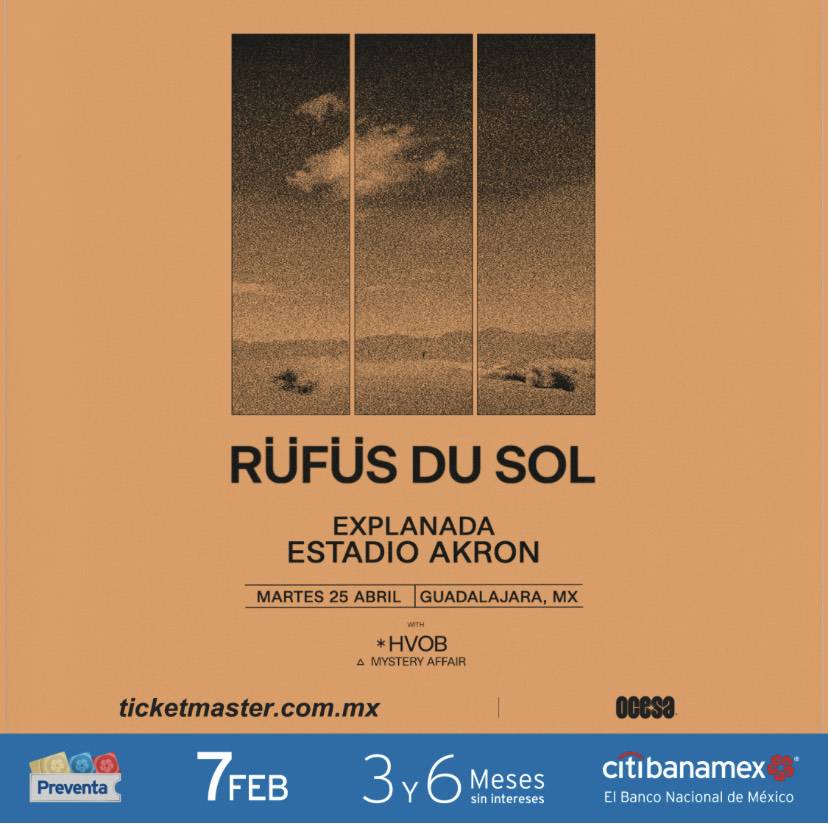 Rufus du sol añade Guadalajara a su nueva gira