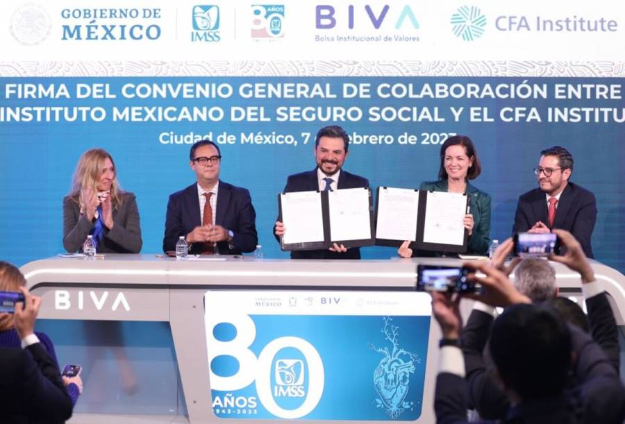 IMSS y CFA Institute firman convenio para certificación y capacitación profesional en materia financiera