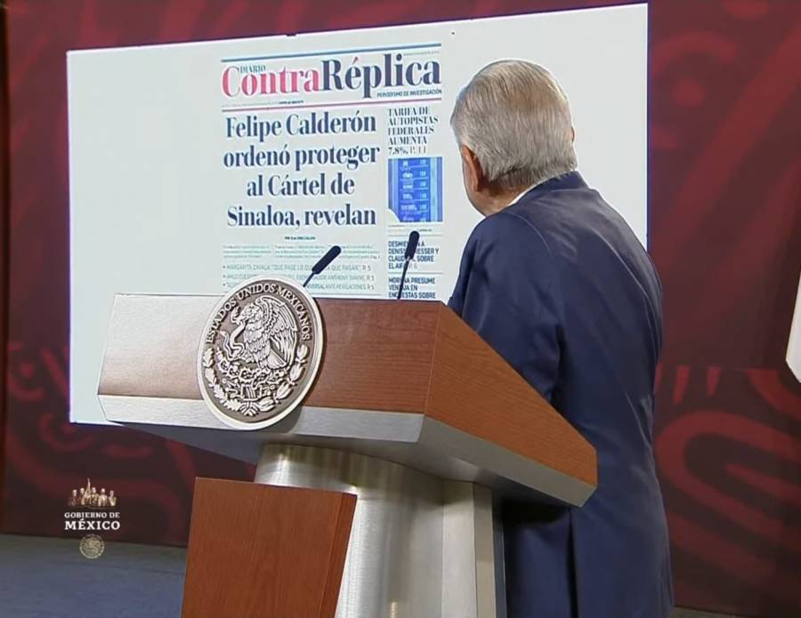 AMLO indica que no sabe sobre ingresos irregulares de Calderón; eso deberá aclararlo EU