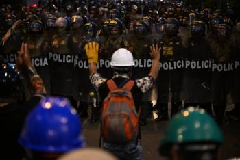 Rezos, cantos y consignas en protestas contra Boluarte en Per&uacute;