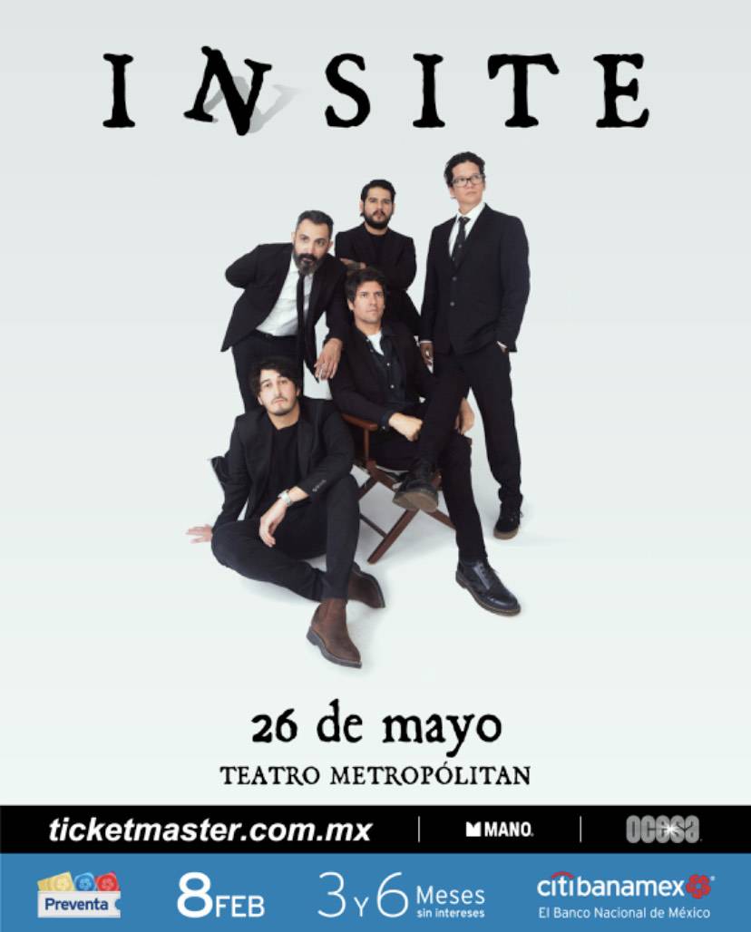 Insite traerá su nuevo show a la capital del país