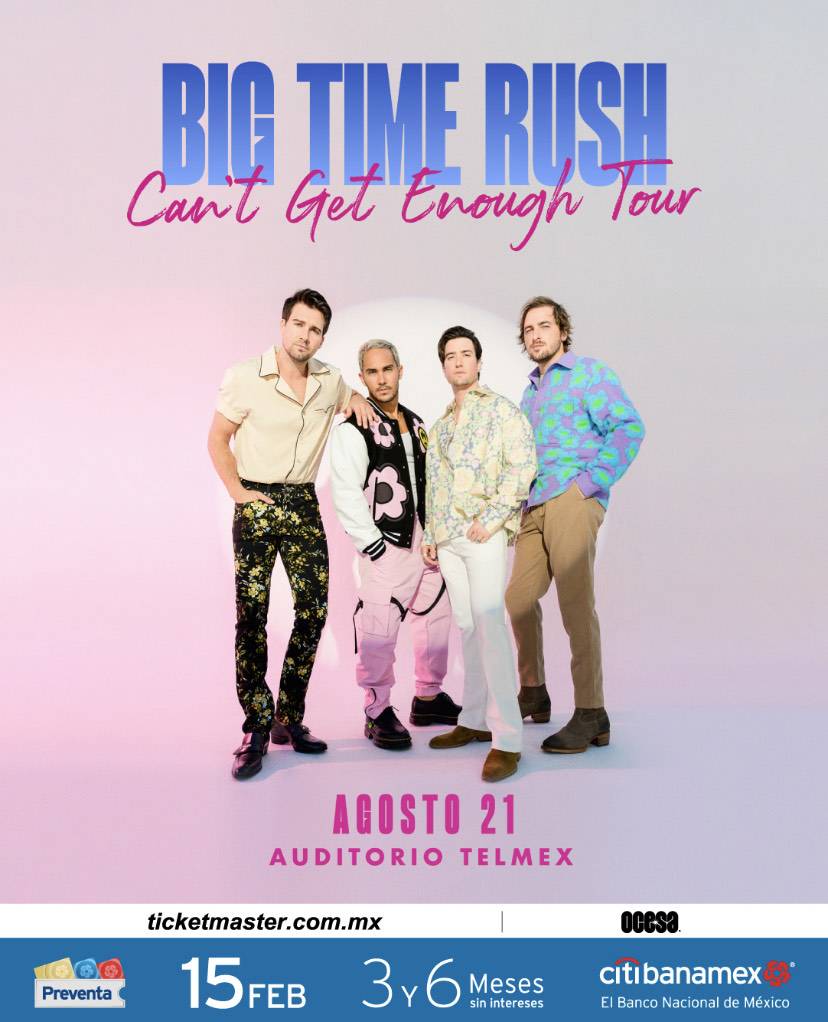 Big Time Rush anuncia su regreso a México con tres conciertos en 2023