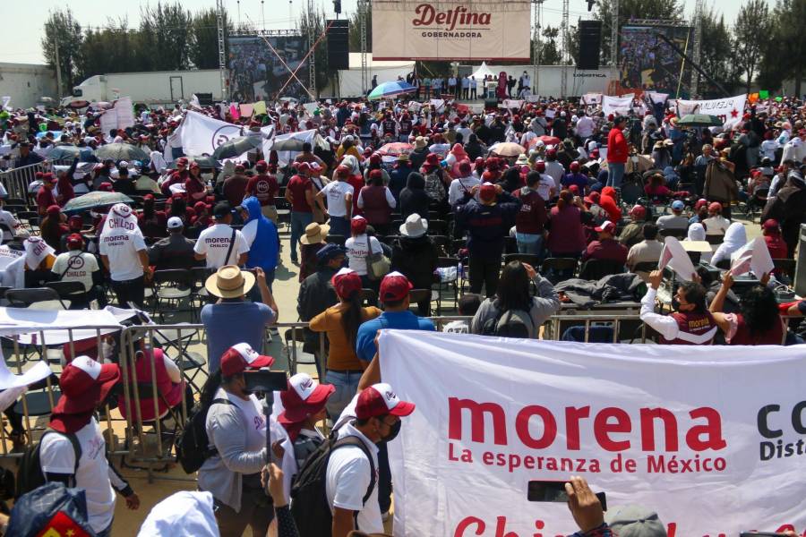 Durante cierre de campaña electoral, reconoce Mario Delgado liderazgo para unir al morenísimo en el Edomex