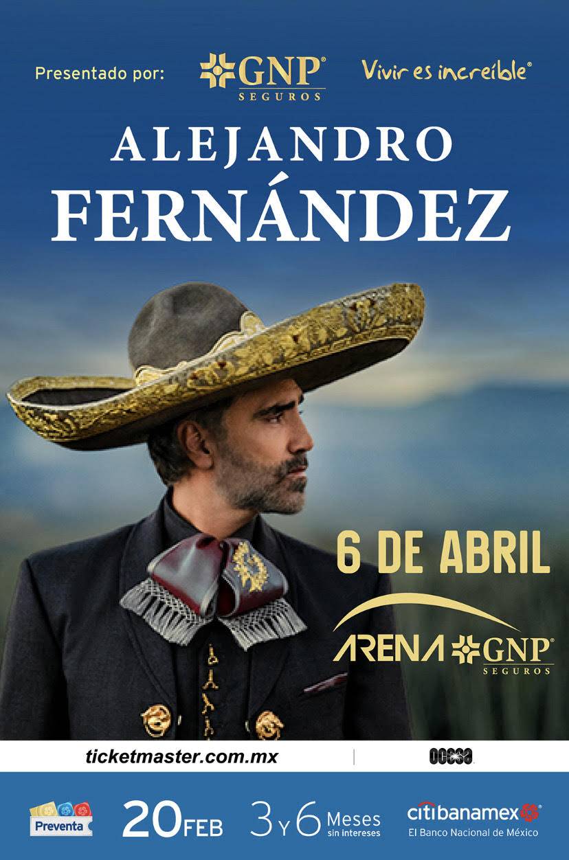 Alejandro Fernández hará vibrar Acapulco con nuevo concierto