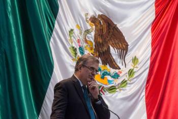 Marcelo Ebrard y sus simpatizantes en Yucat&aacute;n