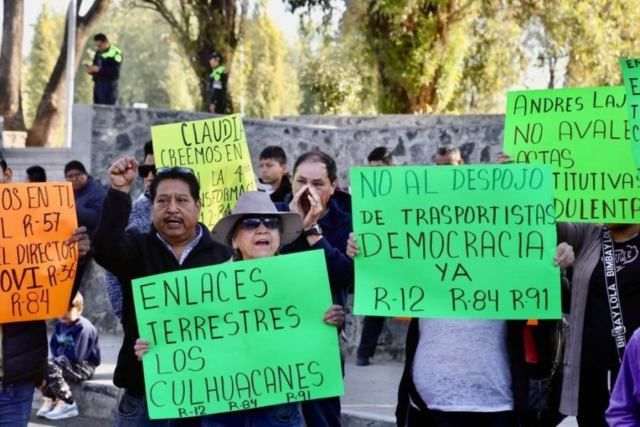 Piden transportistas no ser sacados de rutas de los Culhuacanes