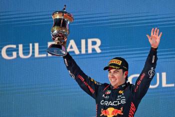 “Checo” P&eacute;rez, segundo lugar en el GP de Bahr&eacute;in
