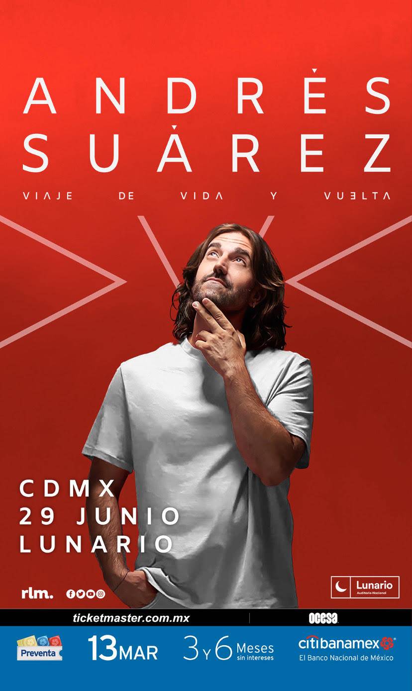 Desde España a México, Andrés Suárez llegará para dar un show íntimo