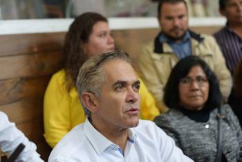 Lo ideal es formar dos coaliciones electorales para la contienda por la gubernatura: Mancera, en su visita a Morelos