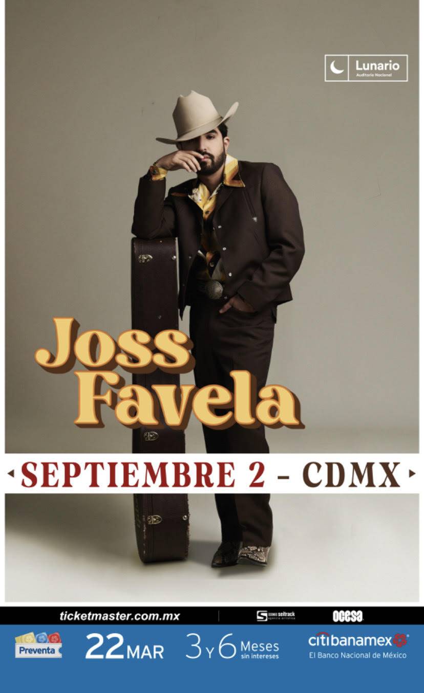 ¡Joss Favela pondr&aacute; a cantar por primera vez al Lunario!