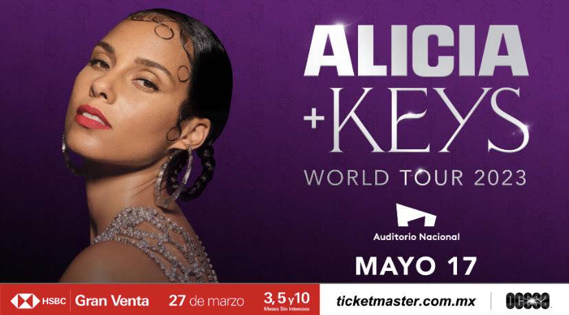 Alicia Keys vendrá a México