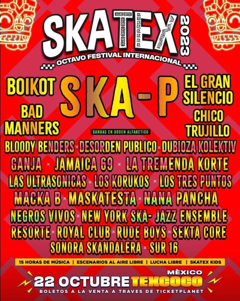 EL FESTIVAL SKATEX PRESENTA EL CARTEL DE SU EDICIÓN 2023