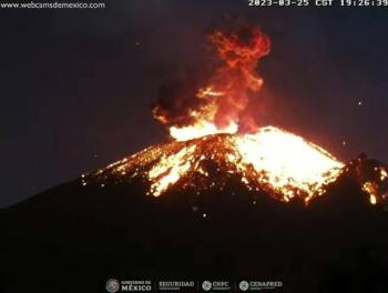 Tres explosiones registró el Popocatépetl, actividad eruptiva continua