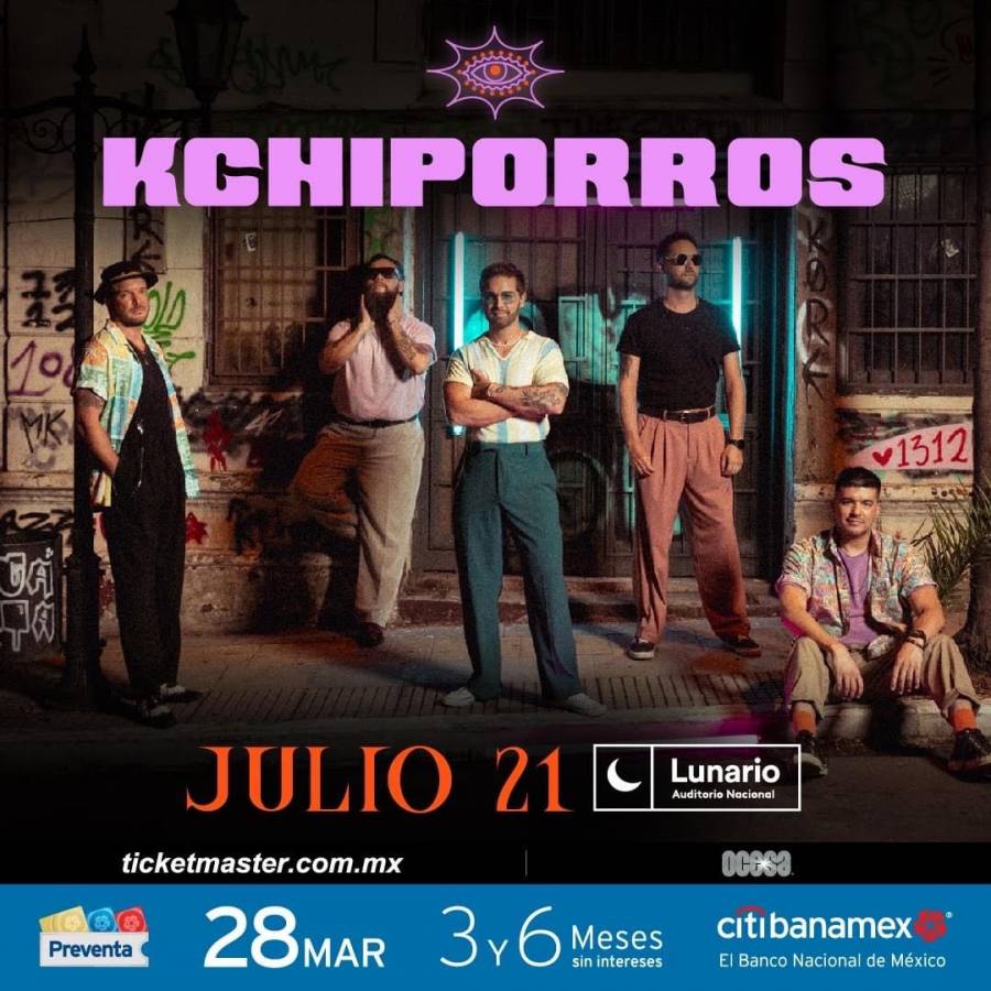 Kchiporros el próximo 21 de julio en el Lunario del Auditorio Nacional.