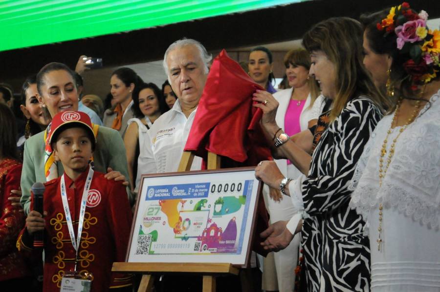 Con motivo del Tianguis Turístico, lanzan billete conmemorativo de la Lotería Nacional