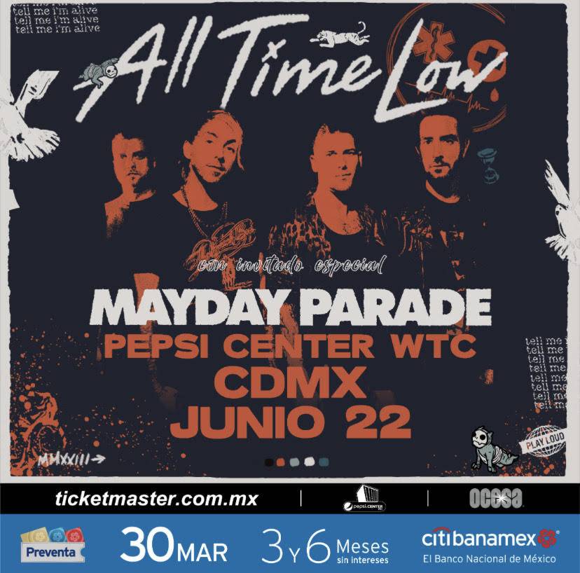 ALL TIME LOW ¡Anuncia visita a México con Tell Me I’m Alive On Tour!