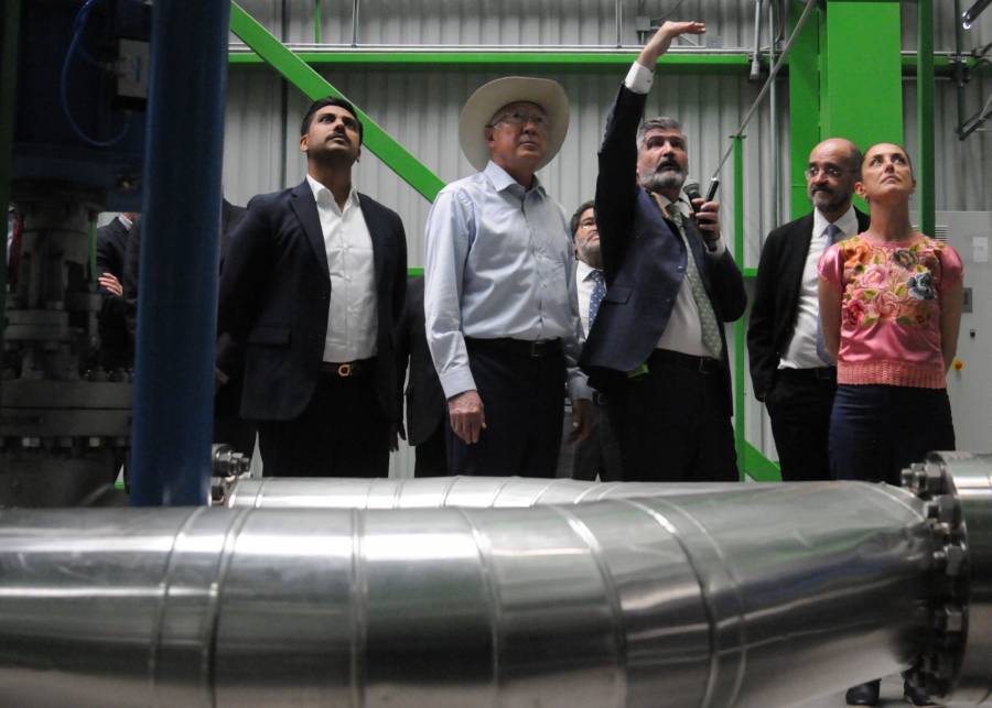 Sheinbaum recorre Planta de Carbonización Hidrotermal en CDMX, la más grande del mundo