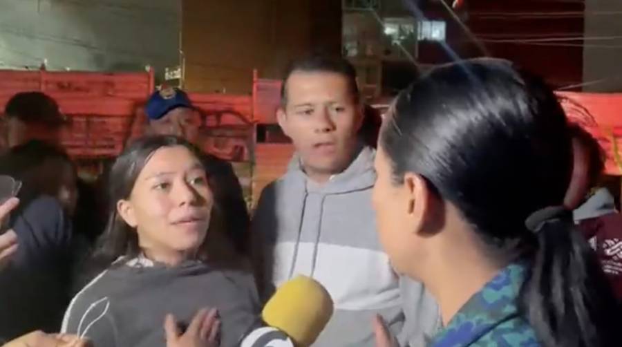 Afectados por incendio en Buenavista increpan a Sandra Cuevas