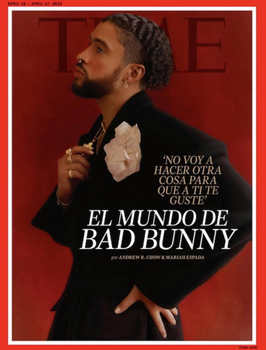 Bad Bunny hace historia al aparecer en la portada de Time en español