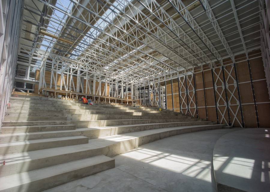 Nueva Cineteca Nacional ya alcanzan el 73%, afirma Sheinbaum