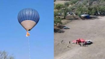 Detienen a Víctor “N”, piloto de globo aerostático incendiado en Teotihuacán