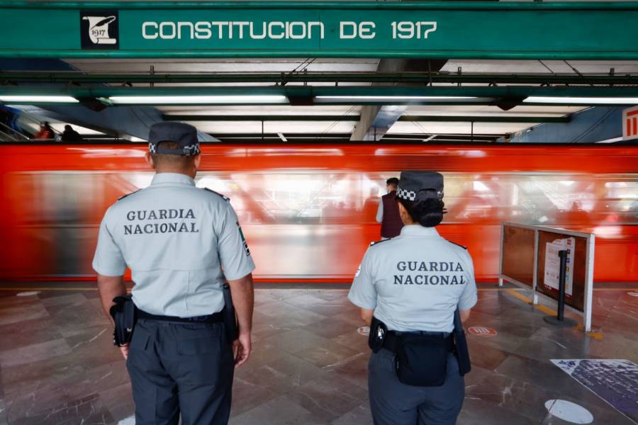 Se retira la Guardia Nacional del Metro, solo vigilará por las noches: Sheinbaum