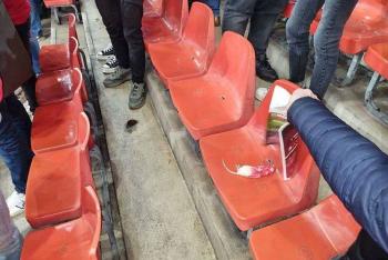 Arrojan ratas muertas desde las gradas en un partido en Bélgica