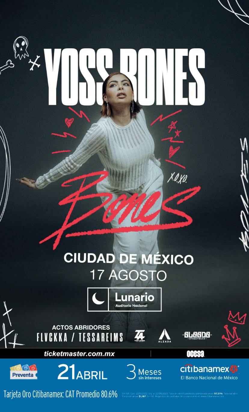 Yoss Bones anuncia concierto tras destacar en Vive Latino