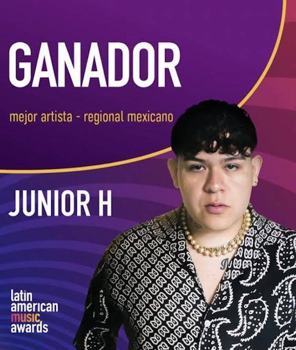 Junior H, el mejor artista del regional mexicano en Latin AMA's