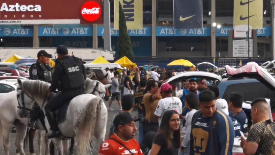 Despliegan operativo de seguridad para el América vs Pumas en el Coloso de Santa Úrsula