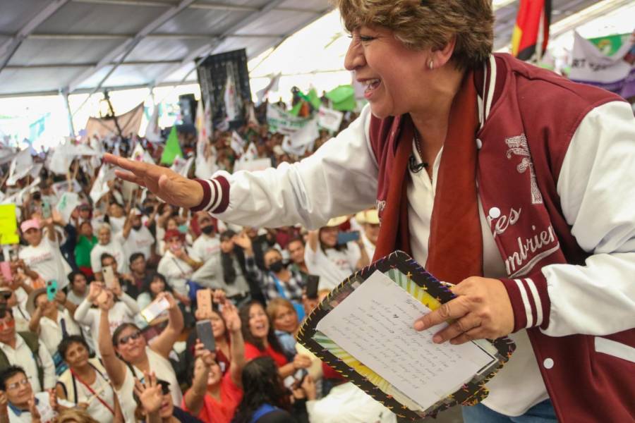 Mitines masivos de Delfina, contra acarreo de oposición: Mariela Gutiérrez