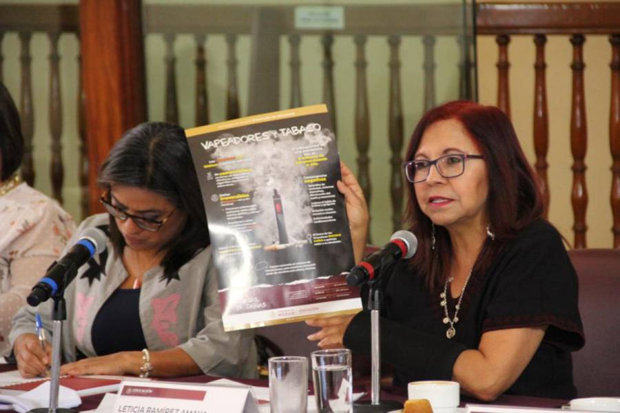 SEP presenta a legisladores federales Estrategia en el aula: Prevención de adicciones