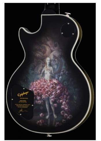 Guitarra Adam Jones Les Paul Custom Art Collection, destaca obras de arte