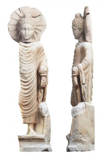 Arque&oacute;logos encuentran una estatuilla de Buda en un antiguo sitio egipcio