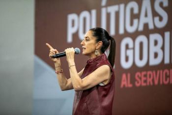Migrantes en EEUU expresan apoyo a Sheinbaum rumbo a la presidencia en 2024