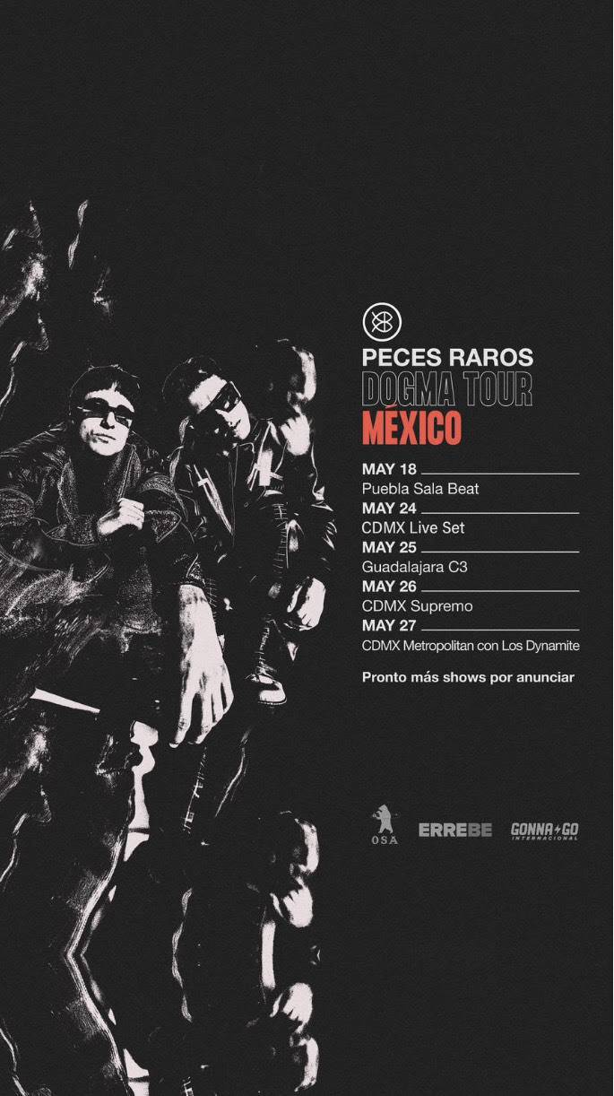 Peces Raros anuncia su gira por México llamada Dogma Tour