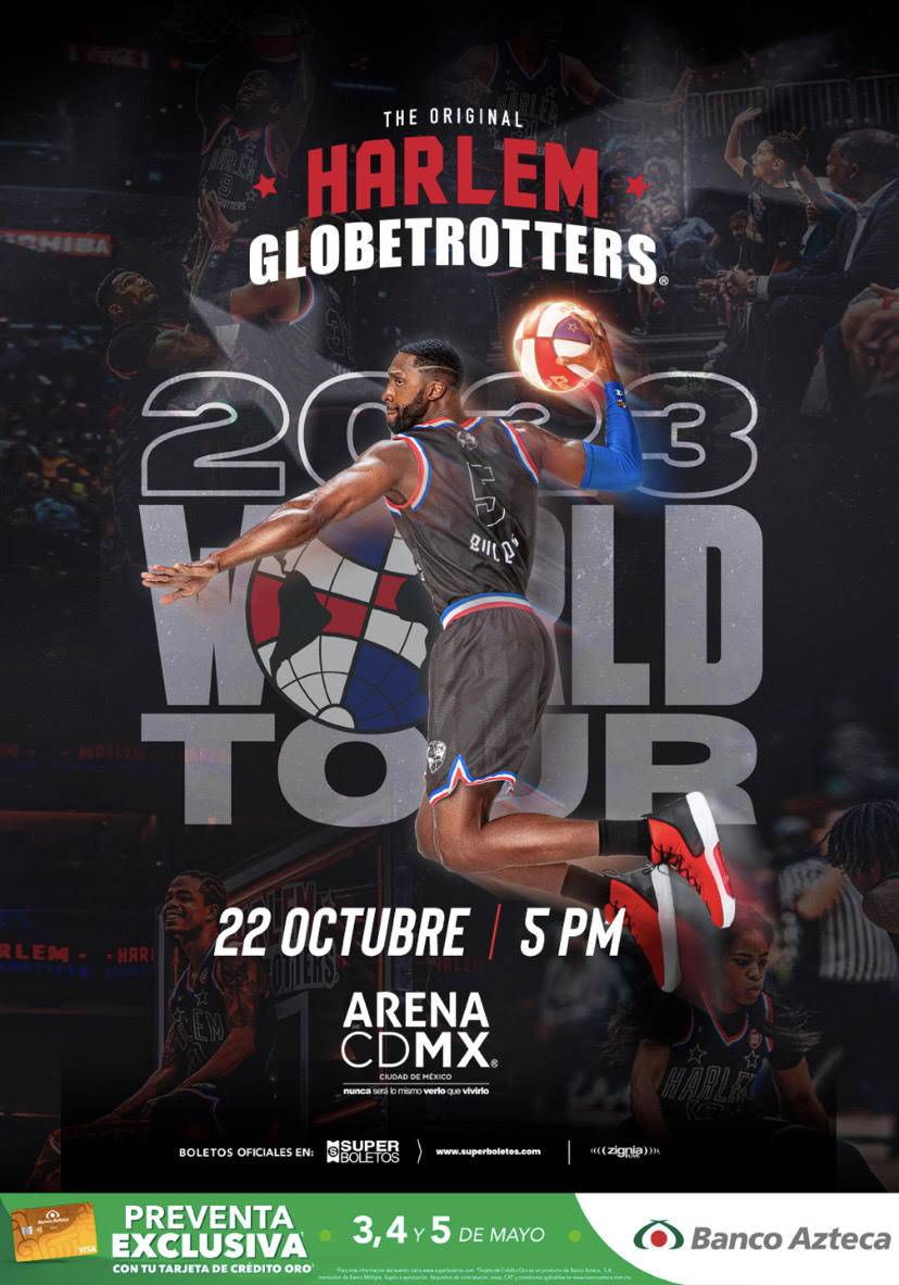 LOS HARLEM GLOBETROTTERS ANUNCIAN SU GIRA MUNDIAL 2023