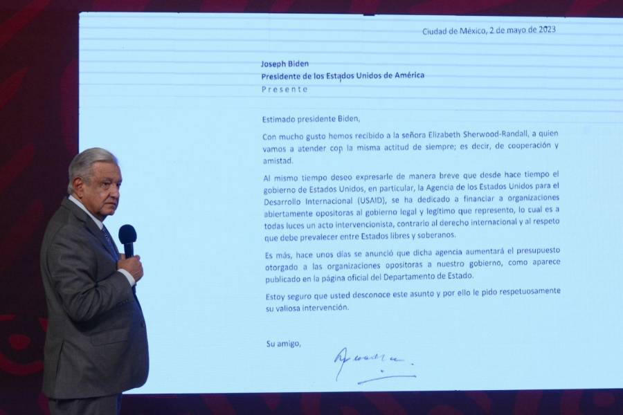 AMLO envío carta de extrañeza a Biden por financiamiento a organizaciones opositoras