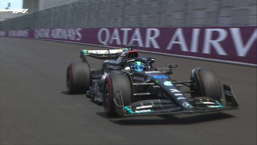 F1 | Russell domina la práctica 1 del GP de Miami; “Checo” Pérez termina en el sitio 11