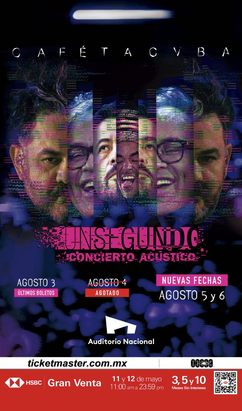 Café Tacvba suma dos conciertos acústicos en Auditorio Nacional