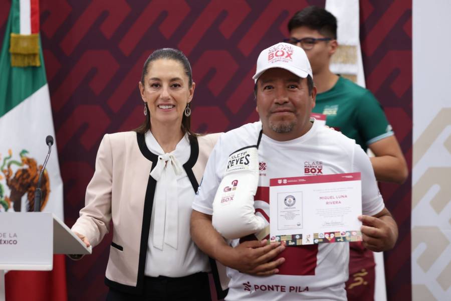 Busca Sheinbaum romper récord de la clase de Box más grande del mundo