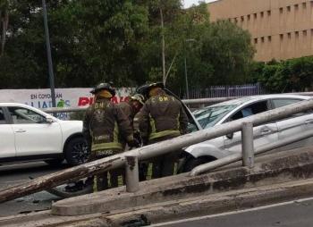 Dos mujeres resultaron heridas durante un accidente en alcaldía Coyoacán