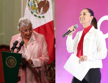 Olga Sánchez Cordero expresa su apoyo a Sheinbaum para la candidatura presidencial