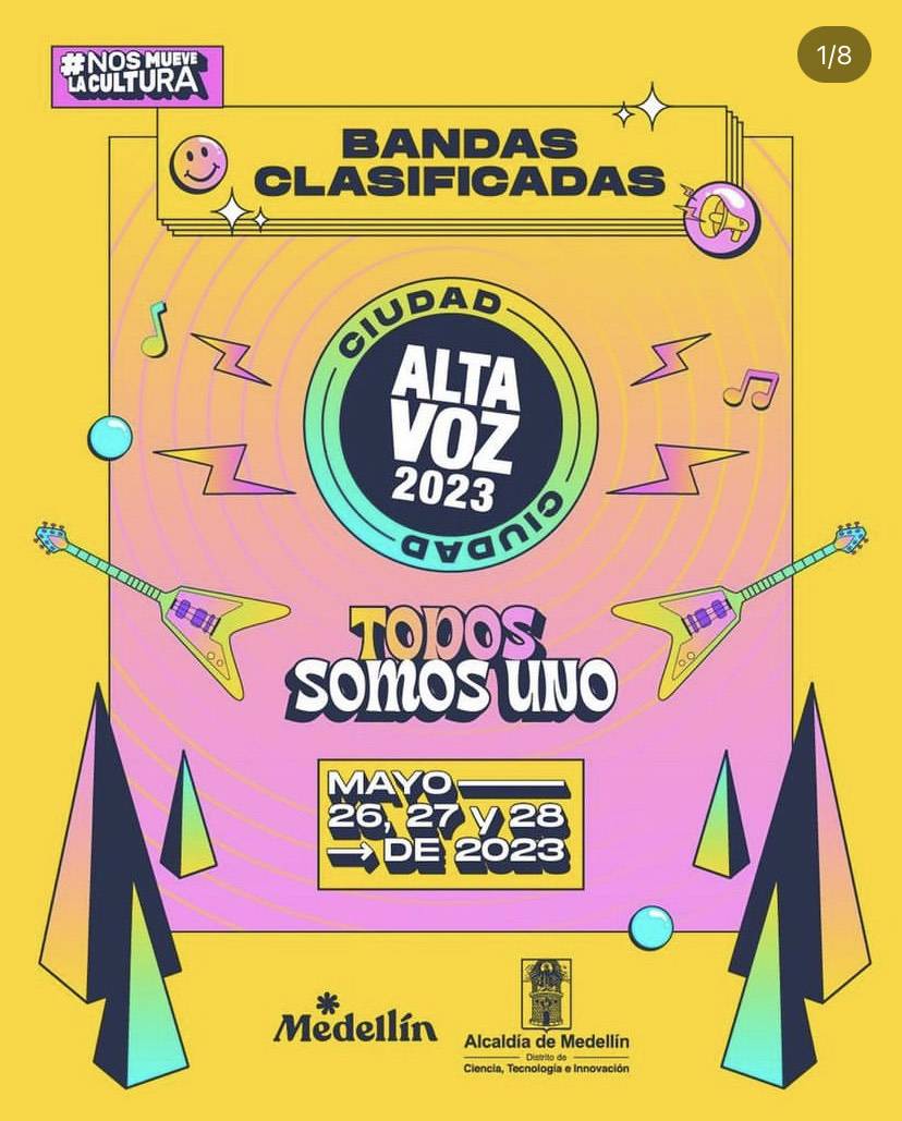 Ciudad Altavoz se realizará el 26, 27 y 28 de mayo, en la Plaza de las Luces, el teatro Carlos Vieco y el parque Lleras. El evento podrá disfrutarse con entrada libre. 